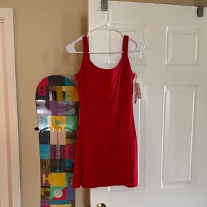 Abercrombie bra-free essential 90s rib mini dress